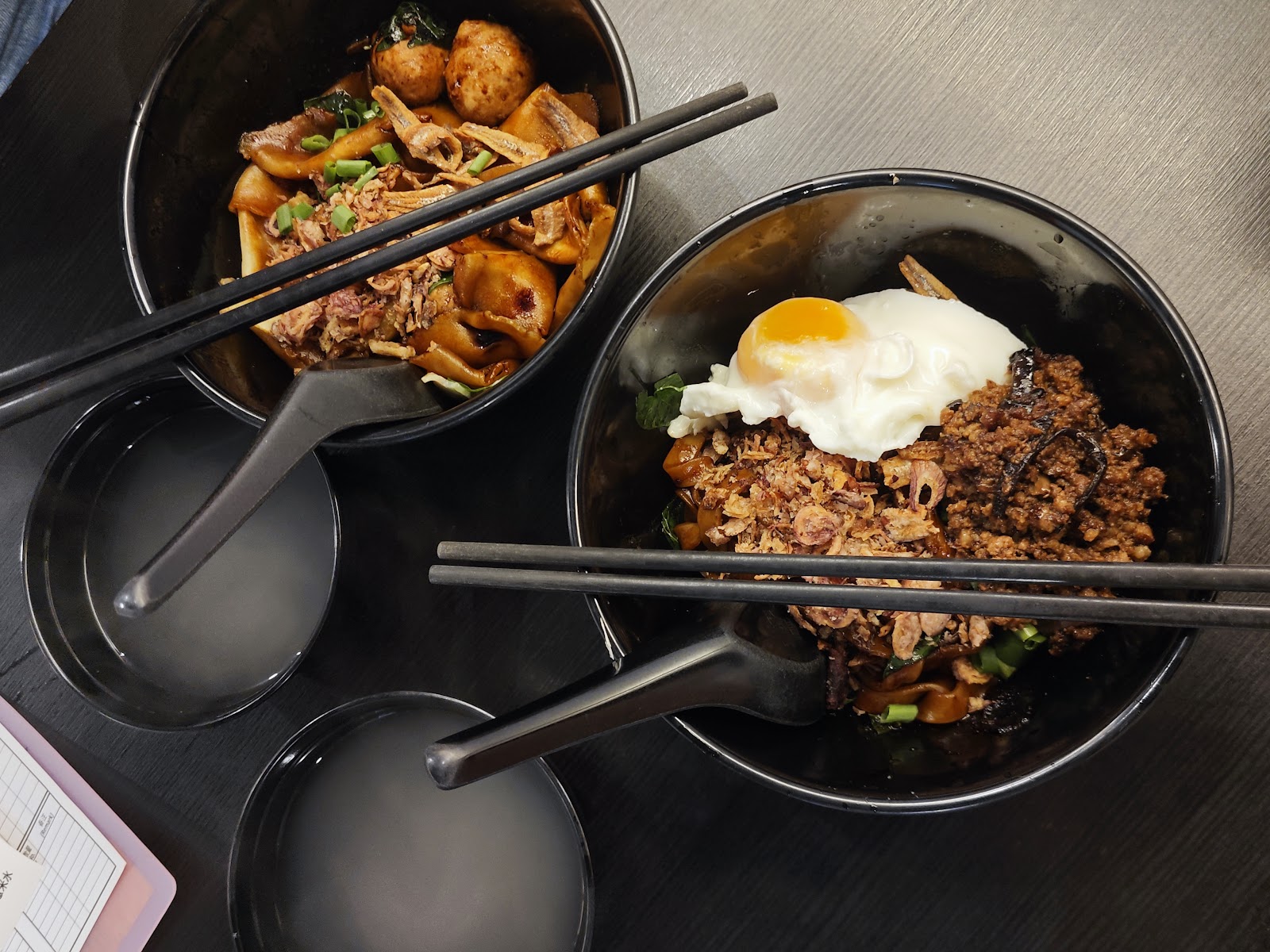 Minced Pork Soup / Dry Pan Mee 肉碎汤/干捞板面